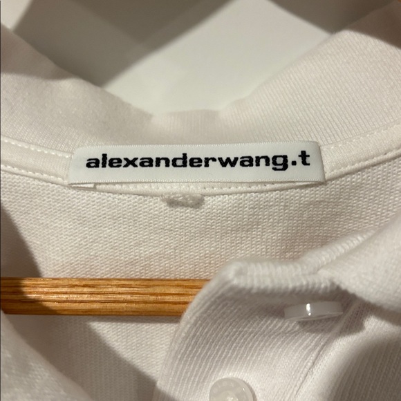 Alexander Wang Cinched Crop Cotton Polo - Picture 6 of 11